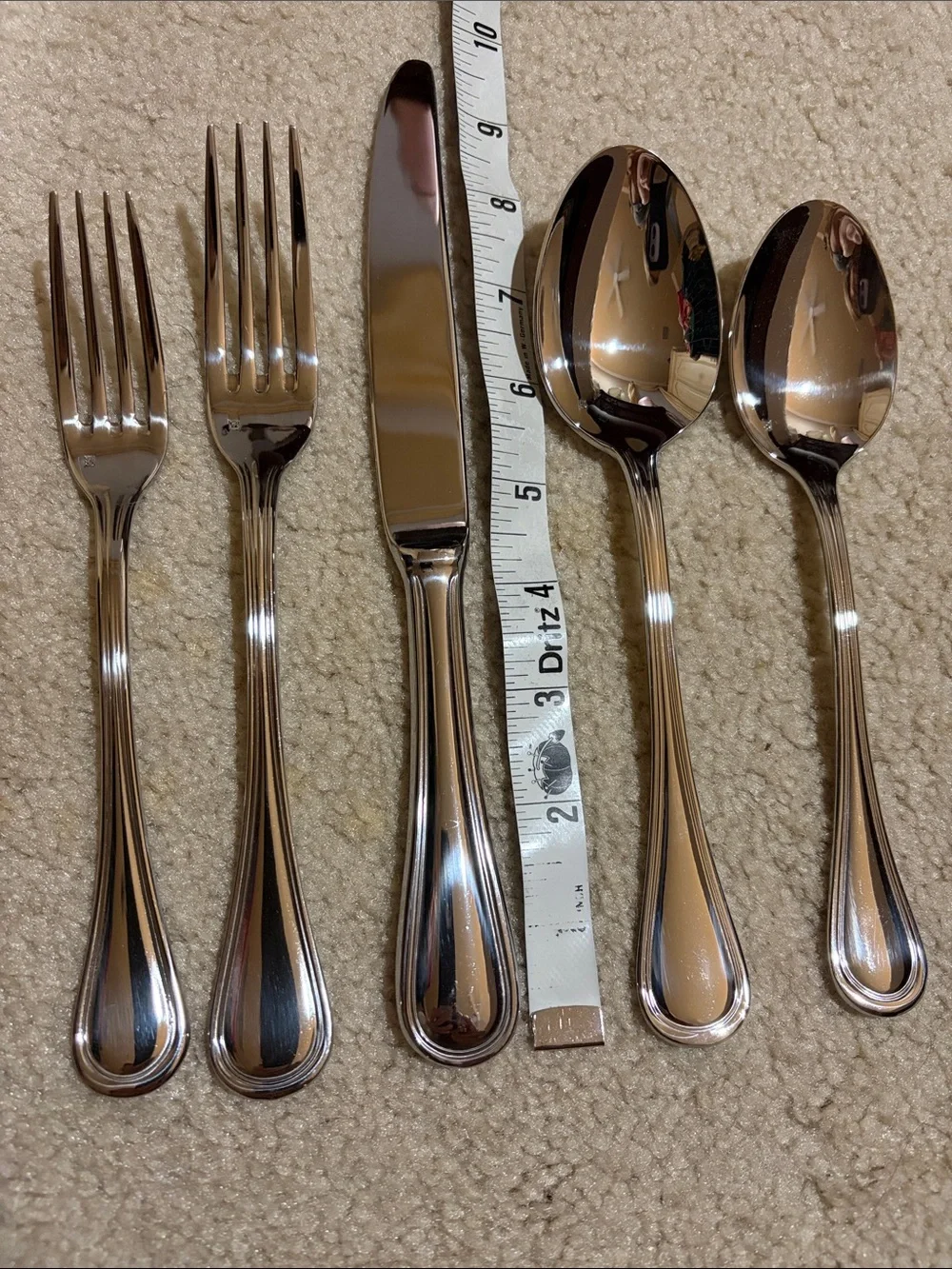 Pottery Barn Stainless Steel 8, 5-Piece Flatware Set, NWT